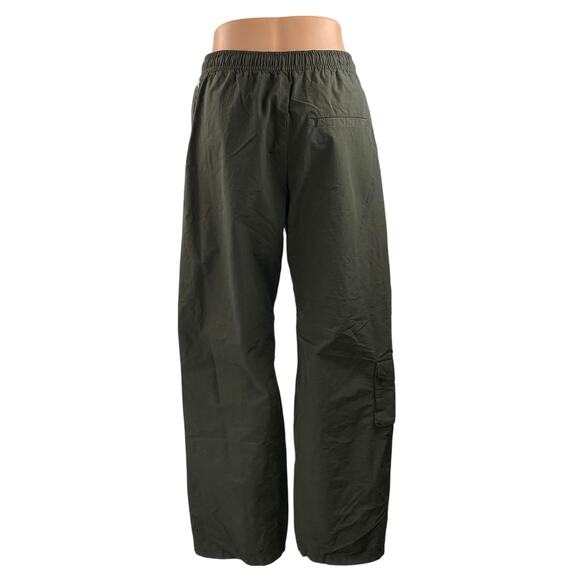 Djerf Avenue Women's Black High Rise Drawstring Wide Leg Sweat Pants Size S - Picture 3 of 6